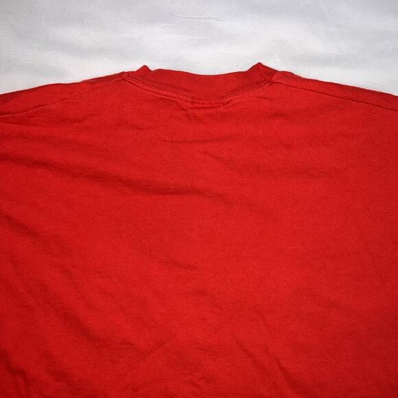 Disney Goofy T-shirt Adult Size OSFA Red Embroidered Cut Hem Single Stitch VTG - Picture 12 of 15